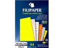 FILIPAPER FILICOLOR LUMI AMARELO 180G A4 C/50FLS