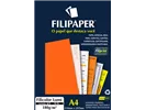 FILIPAPER FILICOLOR LUMI LARANJA 180G A4 C/50FLS