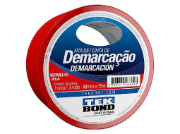 FITA DE DEMARCACAO VERMELHA 48MMX15M