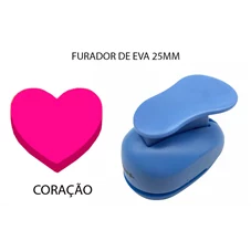 FURADOR DE EVA 25MM - CORACAO