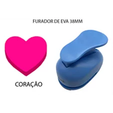 FURADOR DE EVA 38MM - CORACAO