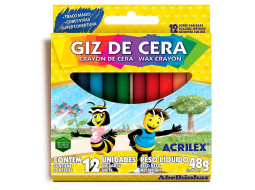 GIZ DE CERA C/12 CORES PC/12CX