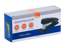 GRAMPEADOR DE METAL P/20 FLS BASE DE 11,5CM PRETO