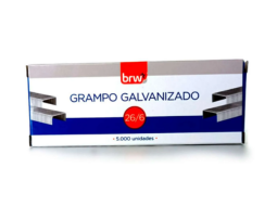GRAMPO 26/6 GALVANIZADO CX/5000
