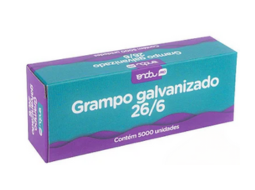 GRAMPO GALVANIZADO 26/6 CX/5000UND