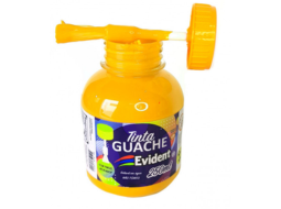 GUACHE EVIDENT C/PINCEL 250ML PC/3 AMARELO