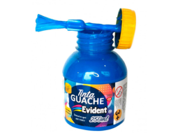 GUACHE EVIDENT C/PINCEL 250ML PC/3 AZUL CELESTE