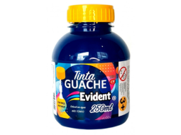 GUACHE EVIDENT C/PINCEL 250ML PC/3 AZUL ROYAL