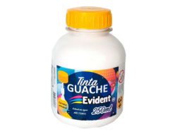 GUACHE EVIDENT C/ PINCEL 250ML PC/3 BRANCO