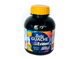 GUACHE EVIDENT C/ PINCEL 250ML PC/3 PRETO