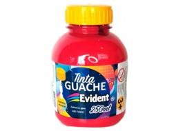 GUACHE EVIDENT C/ PINCEL 250ML PC/3 ROSA