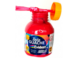 GUACHE EVIDENT C/ PINCEL 250ML PC/3 ROSA