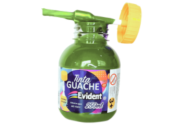 GUACHE EVIDENT C/PINCEL 250ML PC/3 VD FOLHA