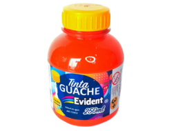 GUACHE EVIDENT C/PINCEL 250ML PC/3 VERMELHO