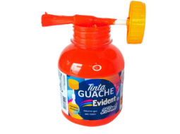 GUACHE EVIDENT C/PINCEL 250ML PC/3 VERMELHO