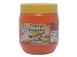 GUACHE EVIDENT LARANJA 250ML PC/3