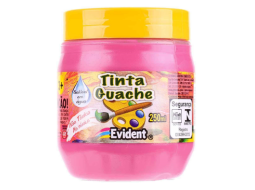 GUACHE EVIDENT ROSA 250ML PC/3