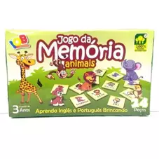 JOGO DA MEMORIA ANIMAIS INGLES - PORTUGUES REF05