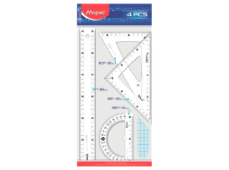 KIT ESSENTIALS 1 REGUA 30CM  2 ESQUADROS 60 E 45