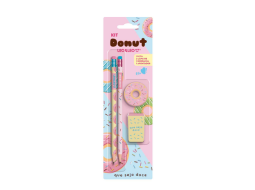 KIT LAPIS HB DONUT 2 LAPIS/APONTADOR/BORRACHA LEOELEO