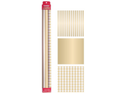 KIT PAPEL DE PRESENTE DURAN OURO 70x100CM KIT C/3