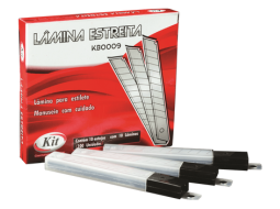 LAMINA ESTILETE ESTREITA KIT KB-0009 C/100