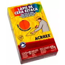 LAPIS DE CERA ESTACA 507 CX/12 PC/6CX VM FOGO