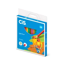 LAPIS DE COR CIS PLASTIC CX C/24 PCT C/6