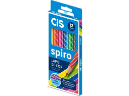 LAPIS DE COR CIS SPIRO EST C/12CORES PC/6CX