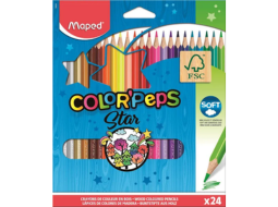 LAPIS DE COR COLOR PEPS C/24CORES PC/6CX