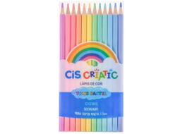 LAPIS DE COR CRIATIC PASTEL C/12CORES PC/6CX