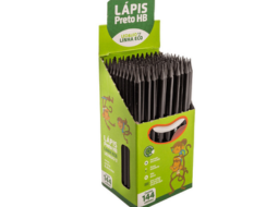 LAPIS GRAFITE HB RESINA ECOLOGICO SEXTAVADO CX/144 UND