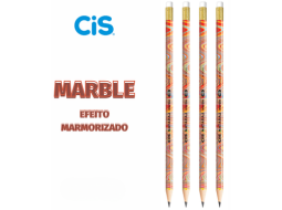 LAPIS PRETO HB CIS MARBLE C/B POTE C/72