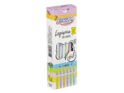 LAPISEIRA PLASTICA 0.7MM TOM PASTEL CX/12UN