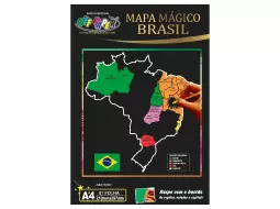MAPA DO BRASIL MAGICO A4 C/ BASTAO