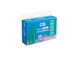 MARCA TEXTO CIS LUMINI METALLICVERDE CX C/6