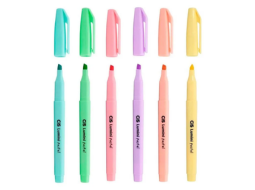 MARCA TEXTO CIS LUMINI PASTEL EST C/6 UN