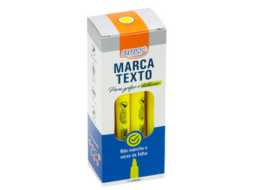 MARCA TEXTO FLUORESCENTE AMARELA C/12UN