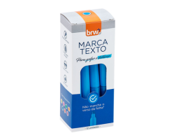 MARCA TEXTO FLUORESCENTE AZUL C/12