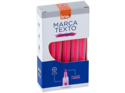 MARCA TEXTO FLUORESCENTE DASHLIGHT ROSA C/12UN