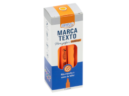 MARCA TEXTO FLUORESCENTE LARANJA C/12UN