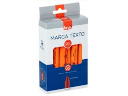 MARCA TEXTO FLUORESCENTE LARANJA EM GEL C/12