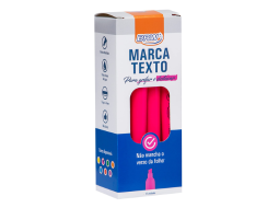 MARCA TEXTO FLUORESCENTE ROSA C/12UN