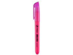 MARCA TEXTO FLUORESCENTE ROSA C/12UN