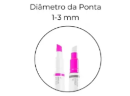 MARCA TEXTO LUMINI EX SLIM MAGENTA C/6