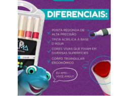 MARCADOR ACRILICO PRISMA C/12 CORES