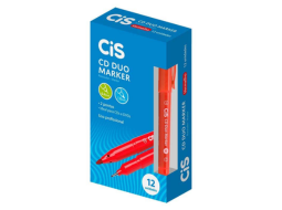 MARCADOR CD/DVD DUO MARKER VERMELHO C/12