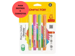 MARCADOR COMPACTOR DESTAQ BL/4 CORES - 1AM/1RS/1VD/1LR
