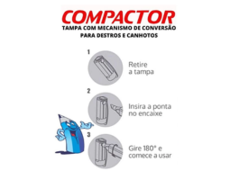 MARCADOR COMPACTOR DESTAQ PASTEIS BL/4 - 1RS/1AM/1AZ/1LI