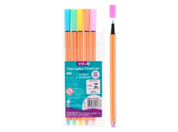 MARCADOR FINELINER 6 CORES 0.4MM ESTOJO